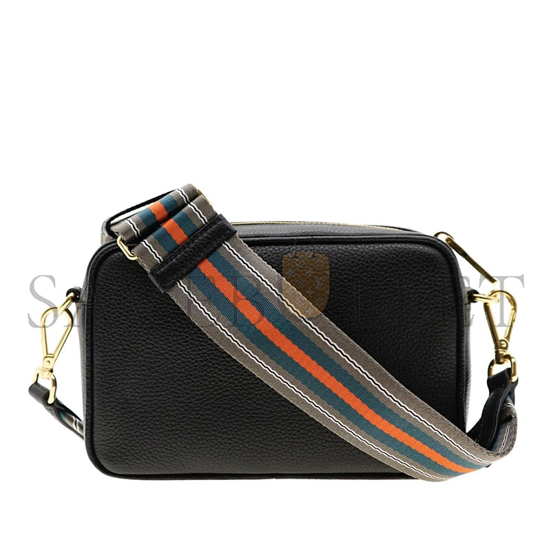 Pra*a milano leather crossbody bag black 1bh082 (22*15*9cm)